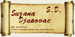 Suzana Đupovac vizit kartica